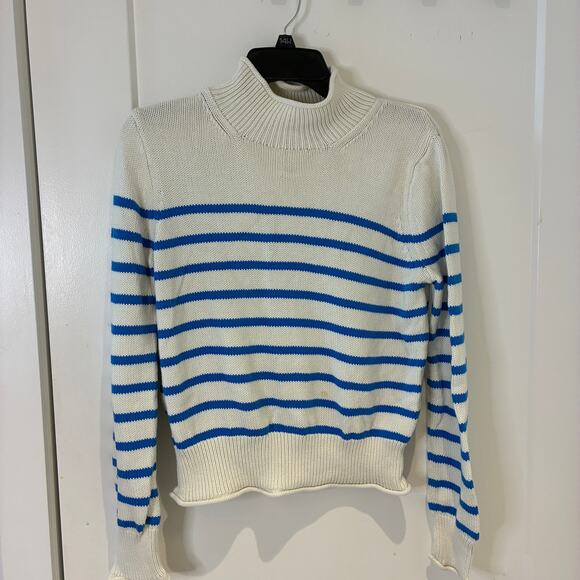 J. Crew Heritage Roll Neck Stripe Sweater Small - Picture 2 of 8